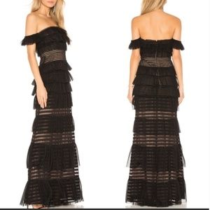 BCBG Elora Off The Shoulder Gown. New with Tags.